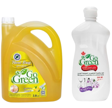 Go Clean Dishwash, 4L + Marvel Degreaser, 500ml