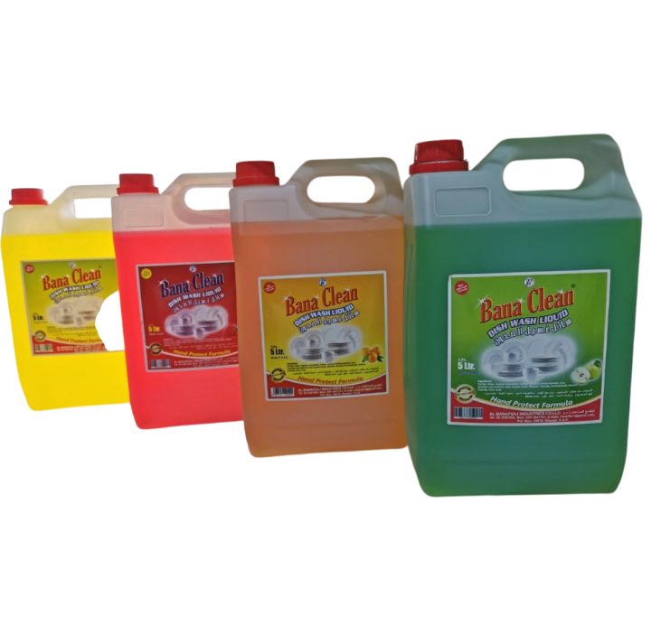 Bana Clean Dishwash Liquid, 5x500ml