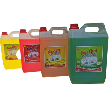 Bana Clean Dishwash Liquid, 5x500ml