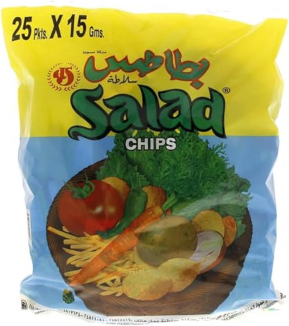 SALAD CHIPS 25x15gm