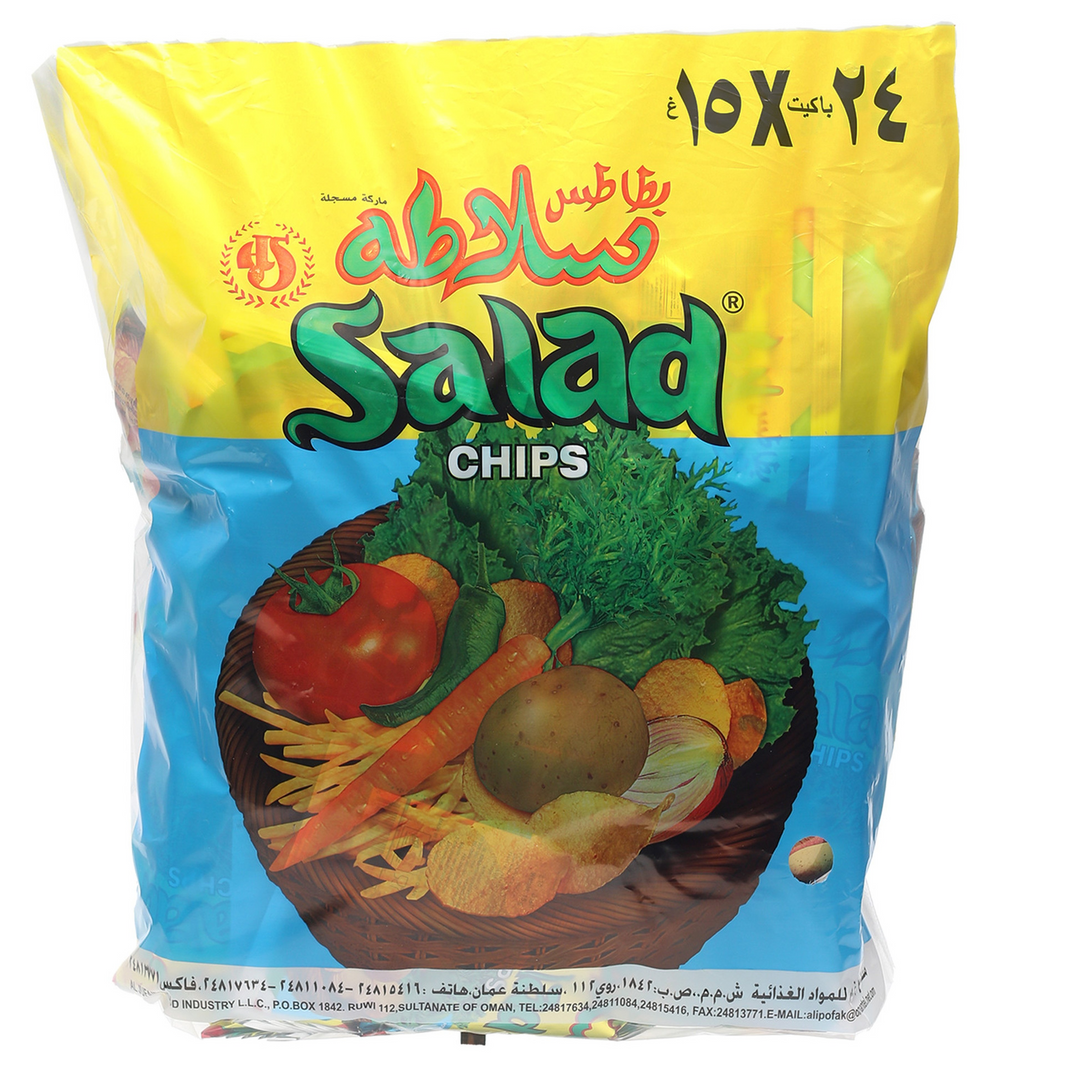 SALAD CHIPS 25x15gm