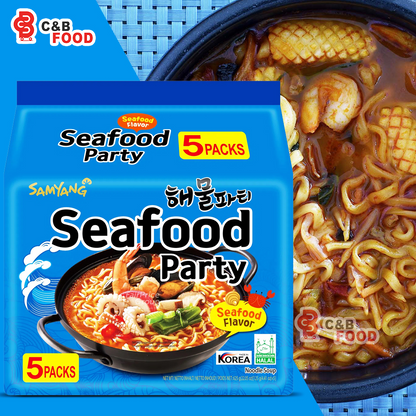 SAMYANG SEAFOOD RAMEN 5Pcs Pack