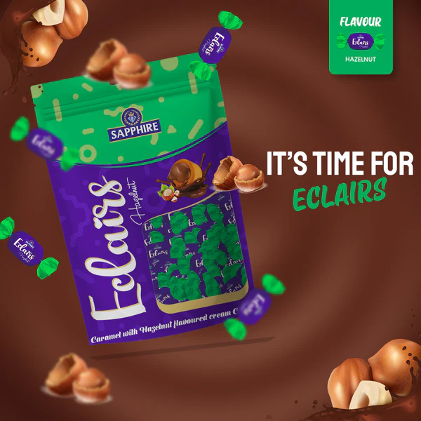 SAPPHIRE ECLAIRS HAZELNUT 800gm