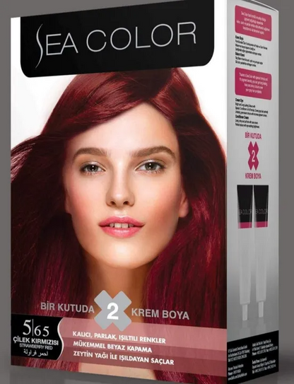 SEA COLOUR HAIRDYE STRBRY RED