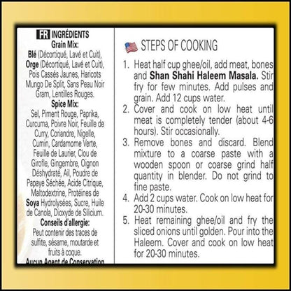 SHAN SHAHI HALEEM MIX MASALA 300gm
