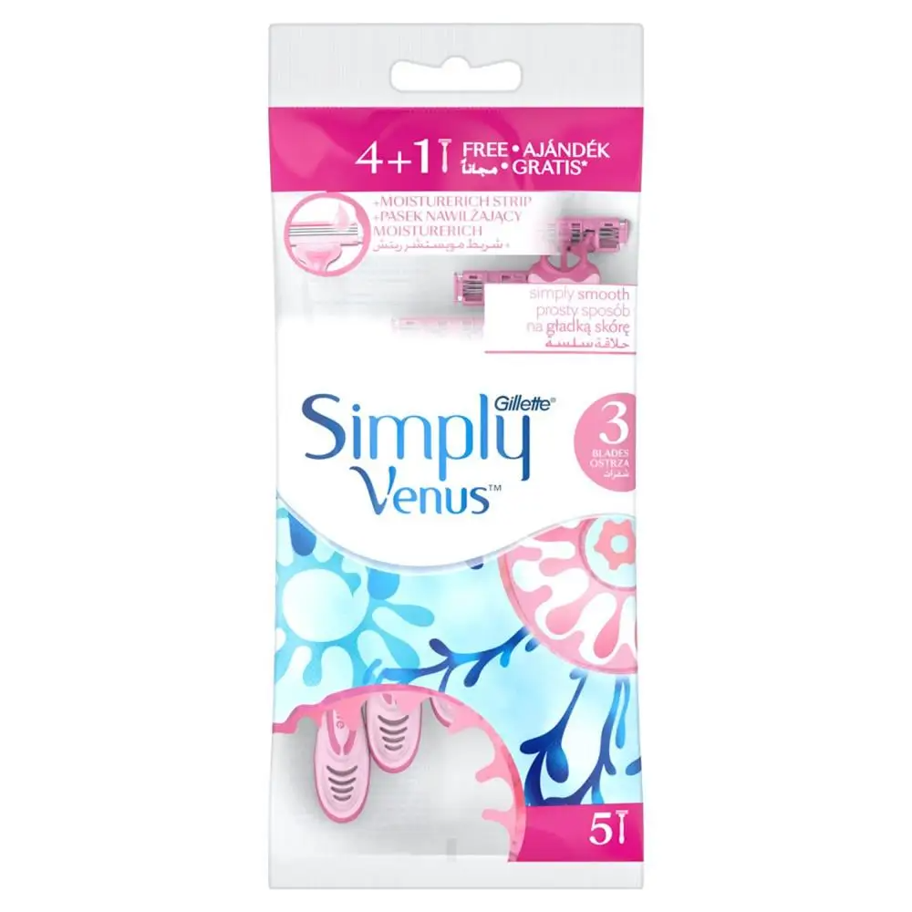 SIMPLY VENUS GILLETTE RAZOR 4+1
