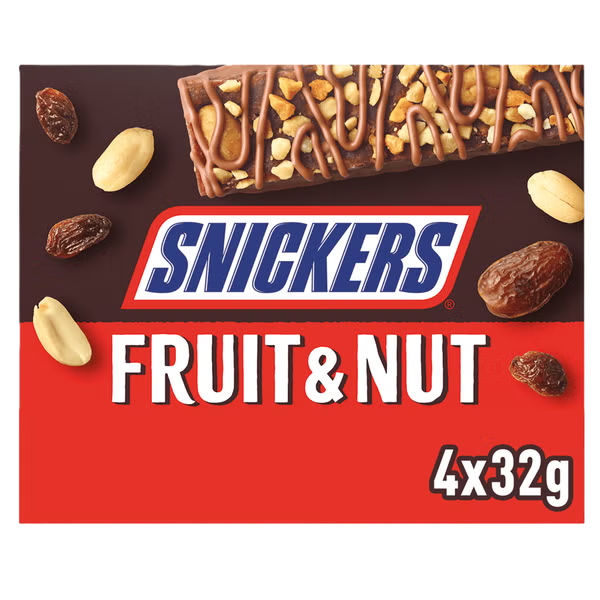 SNICKERS FRUIT & NUTS 4x32gm
