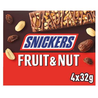 SNICKERS FRUIT & NUTS 4x32gm