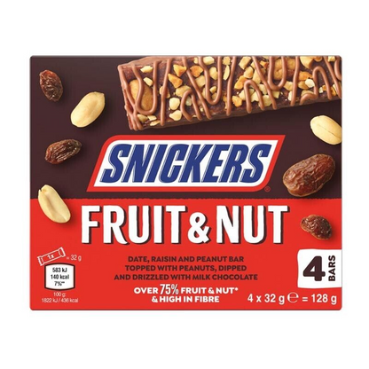 SNICKERS FRUIT & NUTS 4x32gm