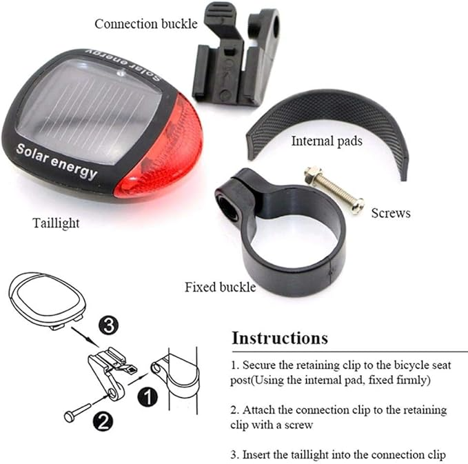 SOLAR ENERGY BYCICLE TAIL W/FLASH