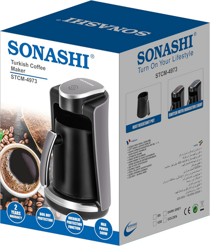 SONASHI TURKISH COFFEE MAKER STCM-4973