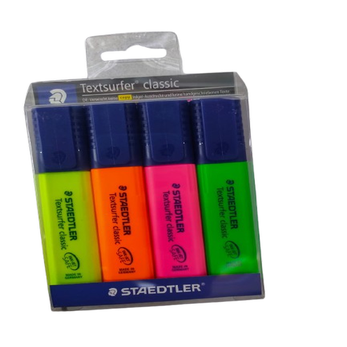 STAEDTLER HIGHLIGHTER 4Pcs WP4A53
