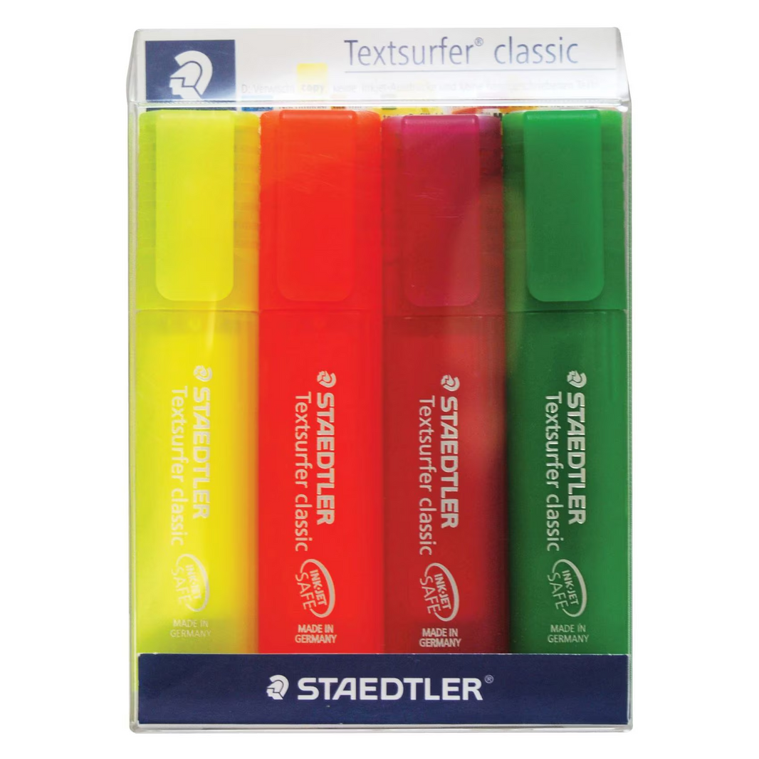 STAEDTLER HIGHLIGHTER 4Pcs WP4A53