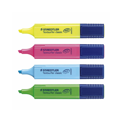 STAEDTLER HIGHLIGHTER 4Pcs WP4A53