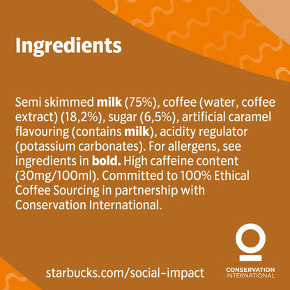 STARBUCKS CARAMEL DRINK 250ml