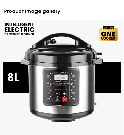 STARGOLD ELECT PRSR COOKER 8Ltr SG-338