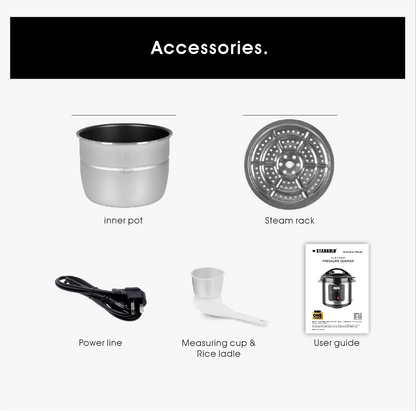 STARGOLD ELECT PRSR COOKER 8Ltr SG-338