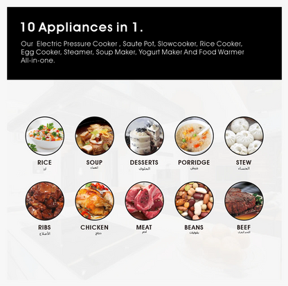 STARGOLD ELECT PRSR COOKER 8Ltr SG-338