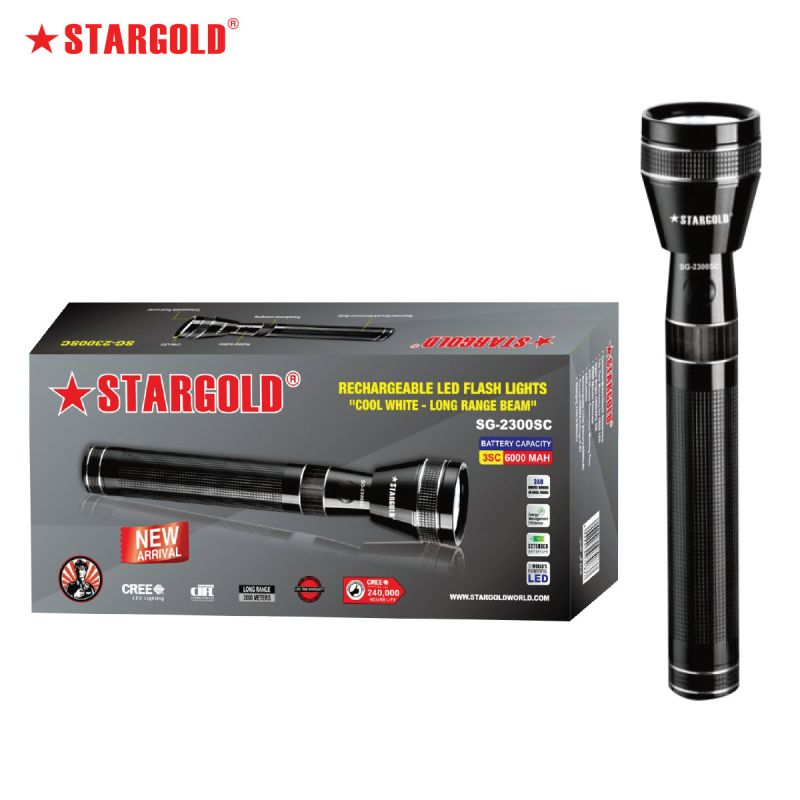 STARGOLD RECH LED FLASH LIGHTS SG-2300SC