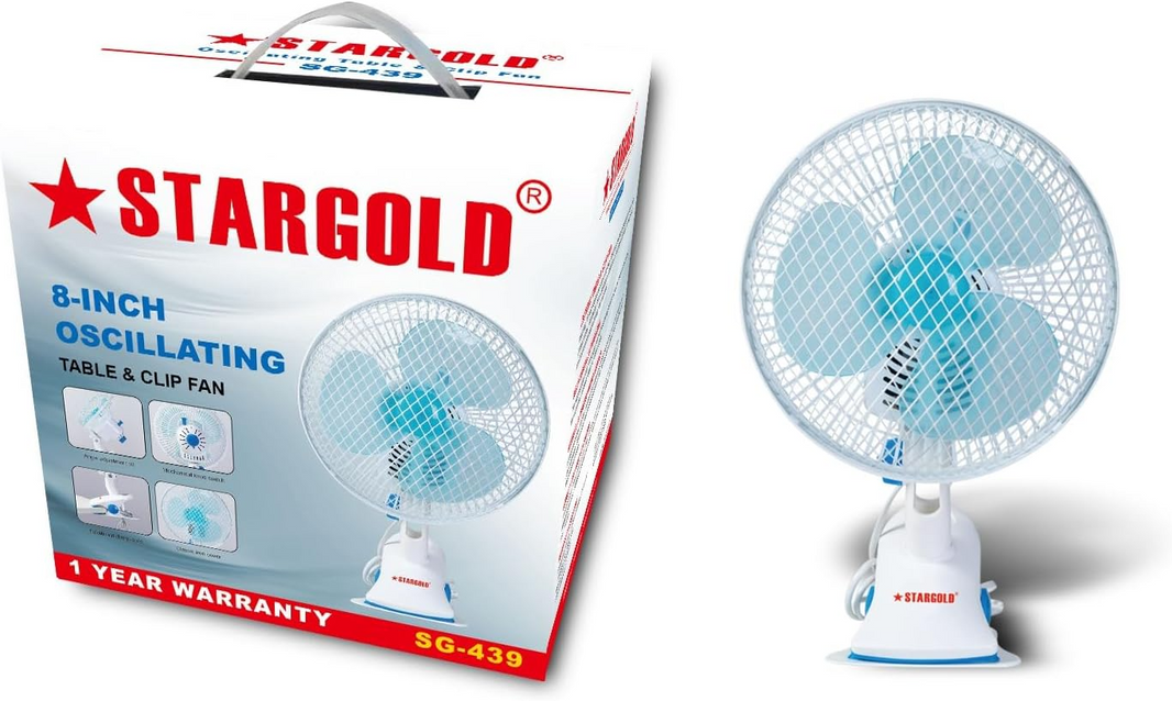 STARGOLD TABLE & CLIP FAN SG-439.