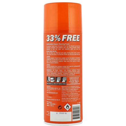 SUPER MAX CLASSIC SHAVING FOAM 400ml