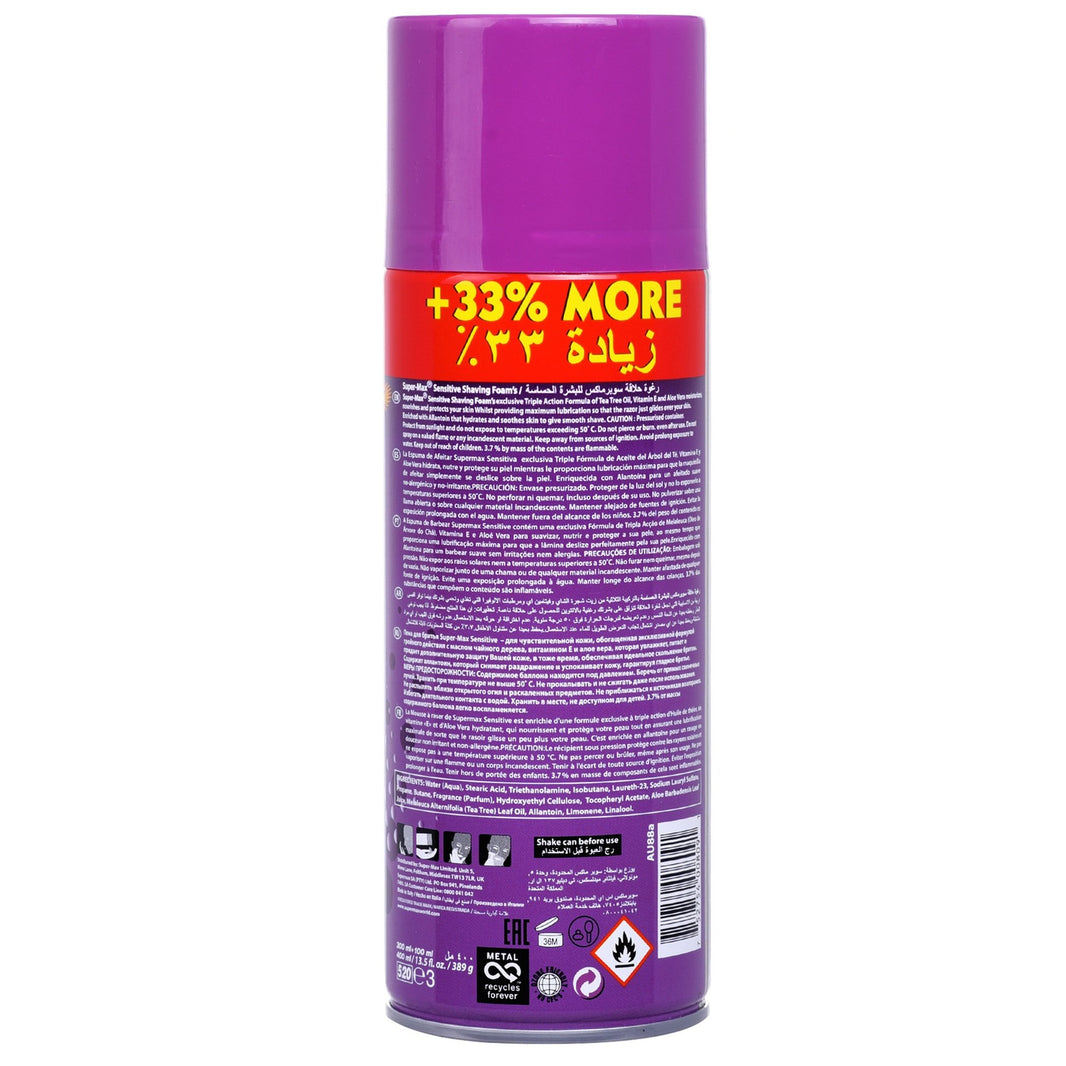 SUPER MAX SHAVING FOAM 400ml