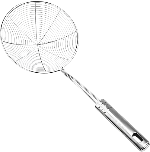 Stainless Steel Strainer/Skimmer/Ladle for Cooking and Frying, Kitchen Gadgets Wire Strainer Pasta Strainer Spoon 6 inches&nbsp;