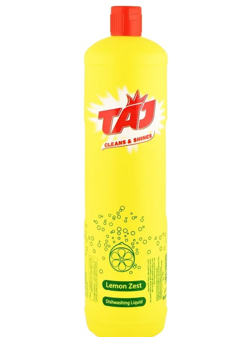TAJ LEMON ZEST DISH WASH 2X900ML