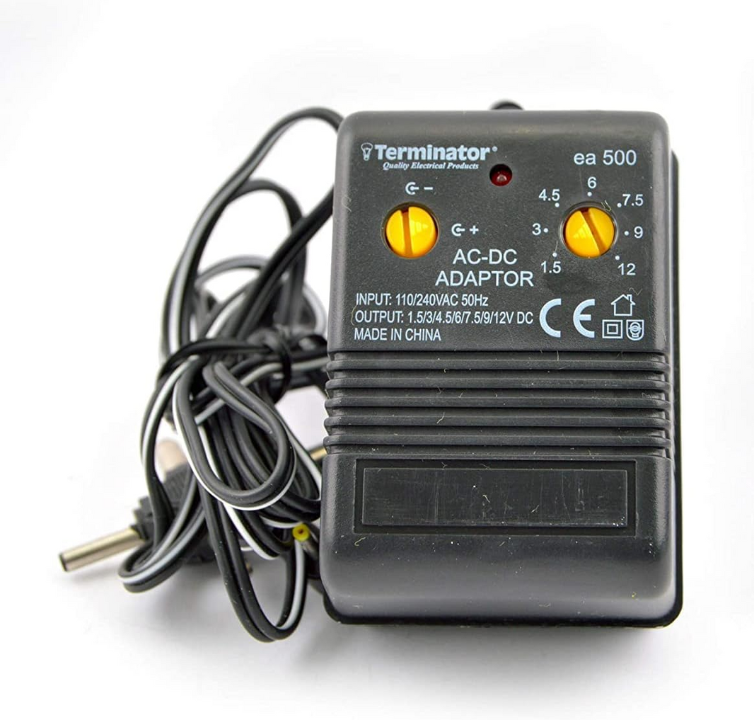 TERMINATOR AC-DC POWER ADAPTOR 500MA
