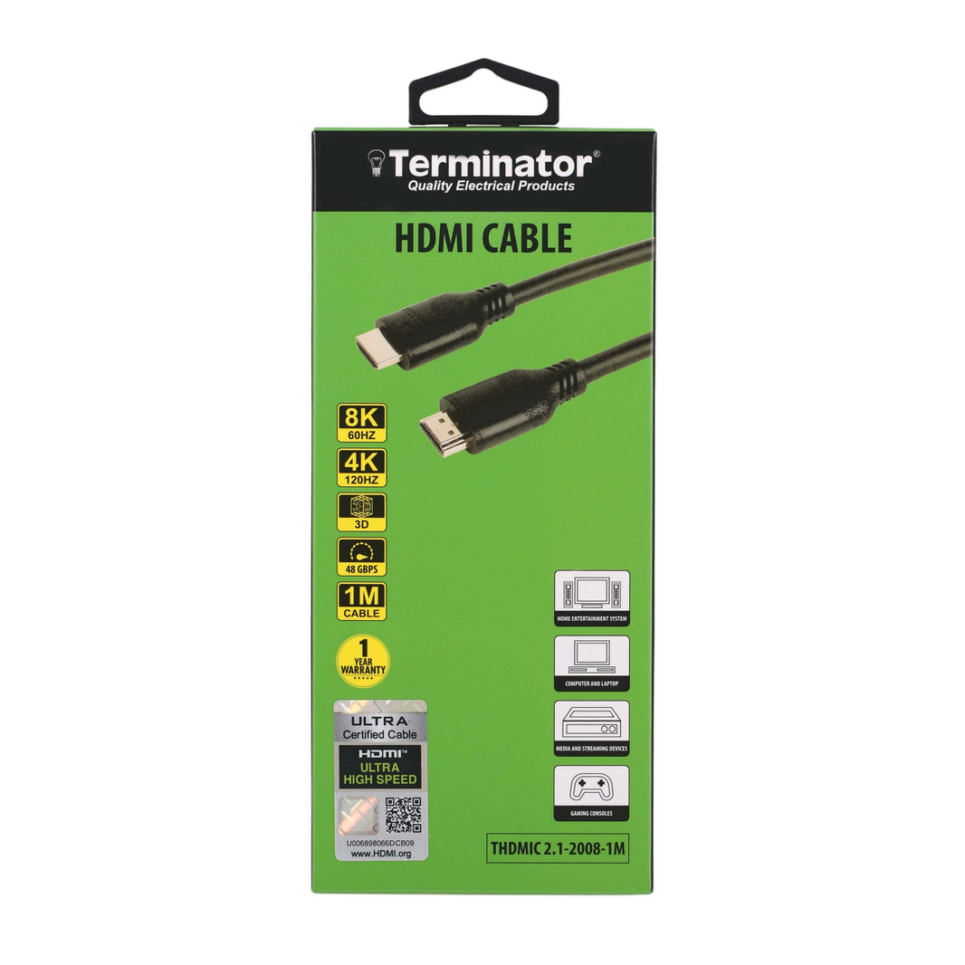 TERMINATOR HDMI CABLE THDMIC 2.1-2008-1M
