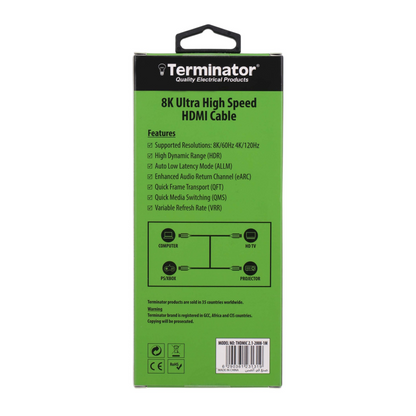 TERMINATOR HDMI CABLE THDMIC 2.1-2008-1M