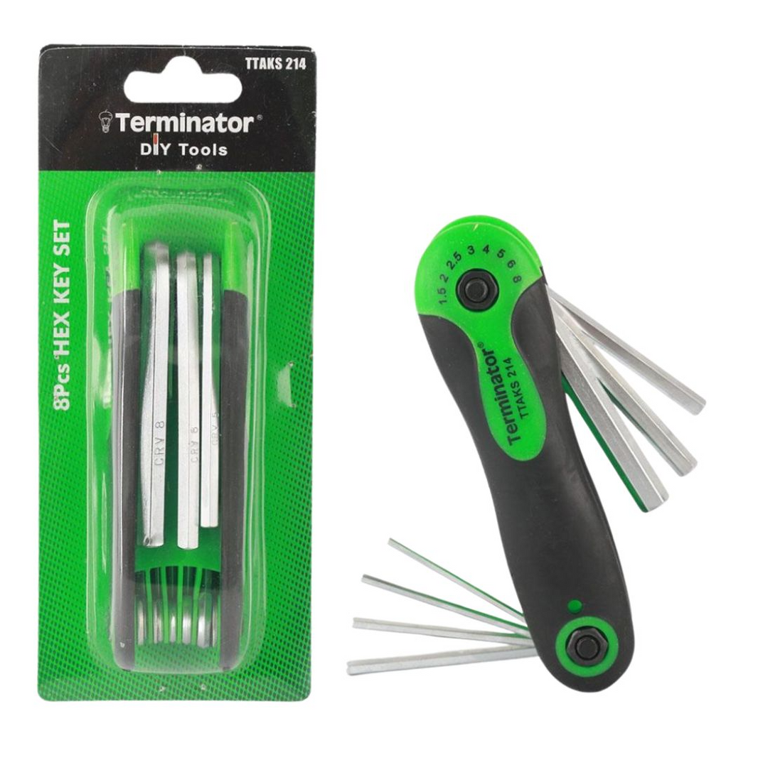 TERMINATOR HEX KEY 8pc SET TTAKS 214