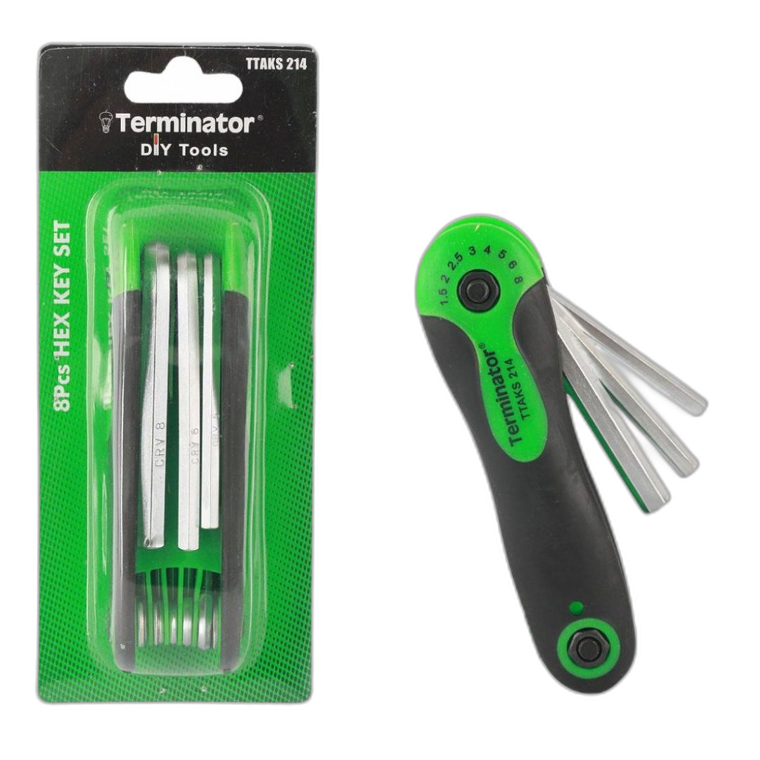 TERMINATOR HEX KEY 8pc SET TTAKS 214