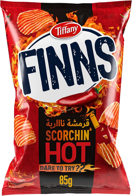 TIFFANY FINNS SCOR/HOT CHIPS 85gm