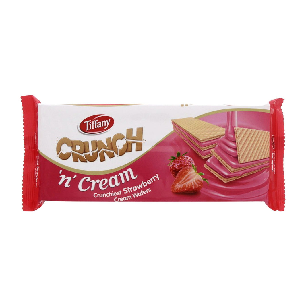 TIFFANY CRUNCH CREAM STRAWBERRY WAFER 135G
