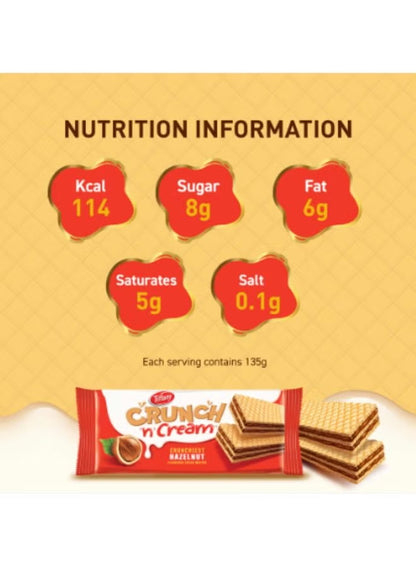 TIFFANY HAZELNUT CREAM WAFER 24x20gm