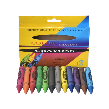 Tip Top Jumbo Crayons 12Pcs