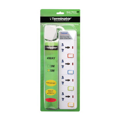 Terminator Extension Socket 4Way 5M Tpb914 5M