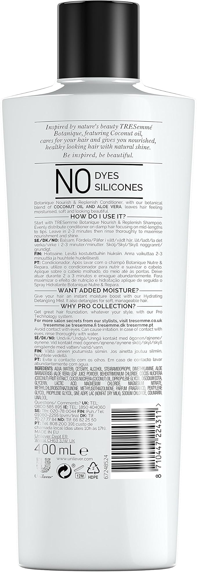 TRESEMME BOTANIQUE CONDITIONER 400ml