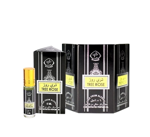 Tayyib Tree Rose Roll-On Perfume Oil, 6x6ml