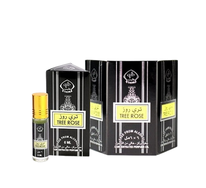 Tayyib Tree Rose Roll-On Perfume Oil, 6x6ml