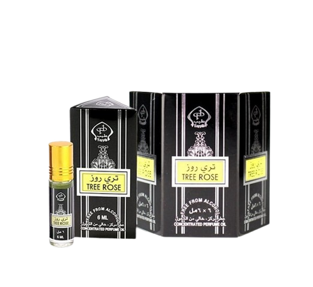 Tayyib Tree Rose Roll-On Perfume Oil, 6x6ml