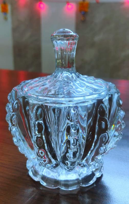 VELVET GLASS CANDY JAR VG178