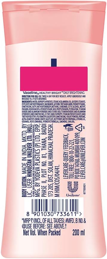 VSELINE BRIGHTENING BODY LOTION 200ml