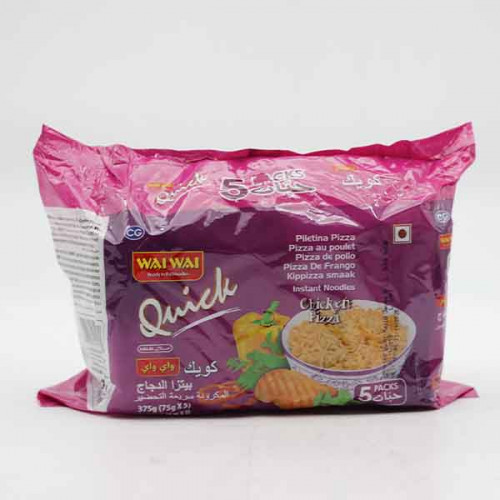 WAI CHICKEN PIZZA NOODLE 5x75gm