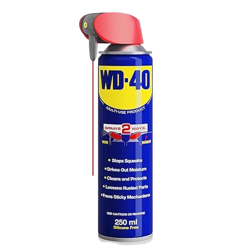 WD-40 Multi-Use Product Smart Straw 250ml Aerosol Can, All-Purpose Lubricant, Cleans Rust, for Home & Workshop Use