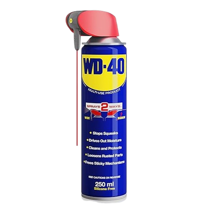 WD-40 Multi-Use Product Smart Straw 250ml Aerosol Can, All-Purpose Lubricant, Cleans Rust, for Home & Workshop Use