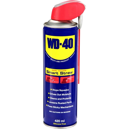 WD-40 Multi-Use Product with Smart Straw – 420ml ,Aerosol Can, Cleans Rust, for Home & Workshop Use