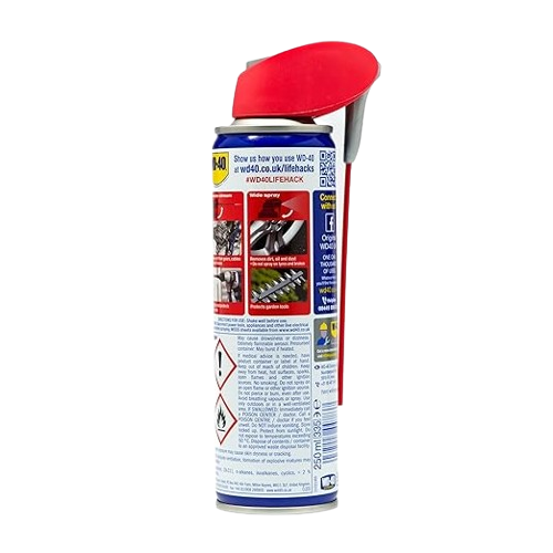 WD-40 Multi-Use Product Smart Straw 250ml Aerosol Can, All-Purpose Lubricant, Cleans Rust, for Home & Workshop Use