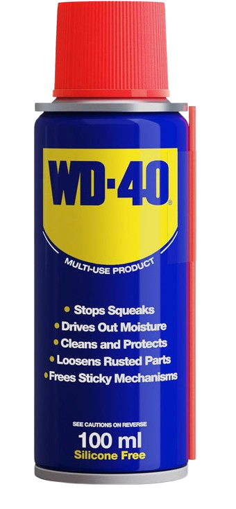 WD-40 Multi-Use Product -100ml Spray, Aerosol Can All-Purpose Lubricant, Cleans Rust, for Home , Workshop Use